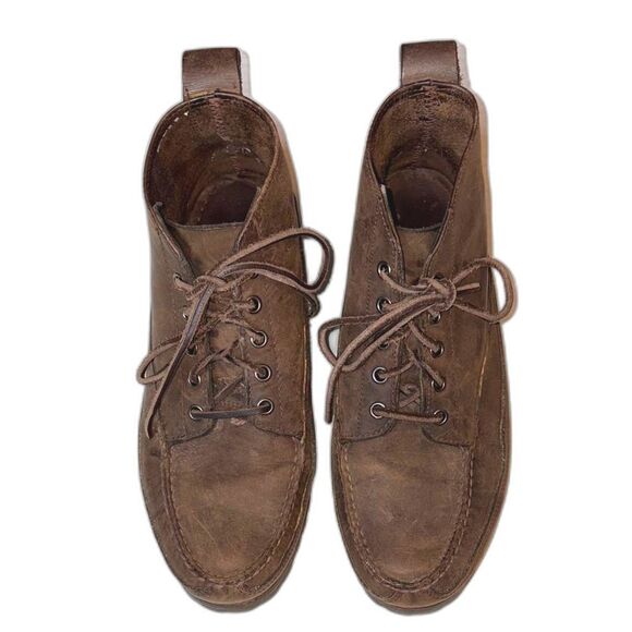 J.Crew brown leather ankle boots size 9